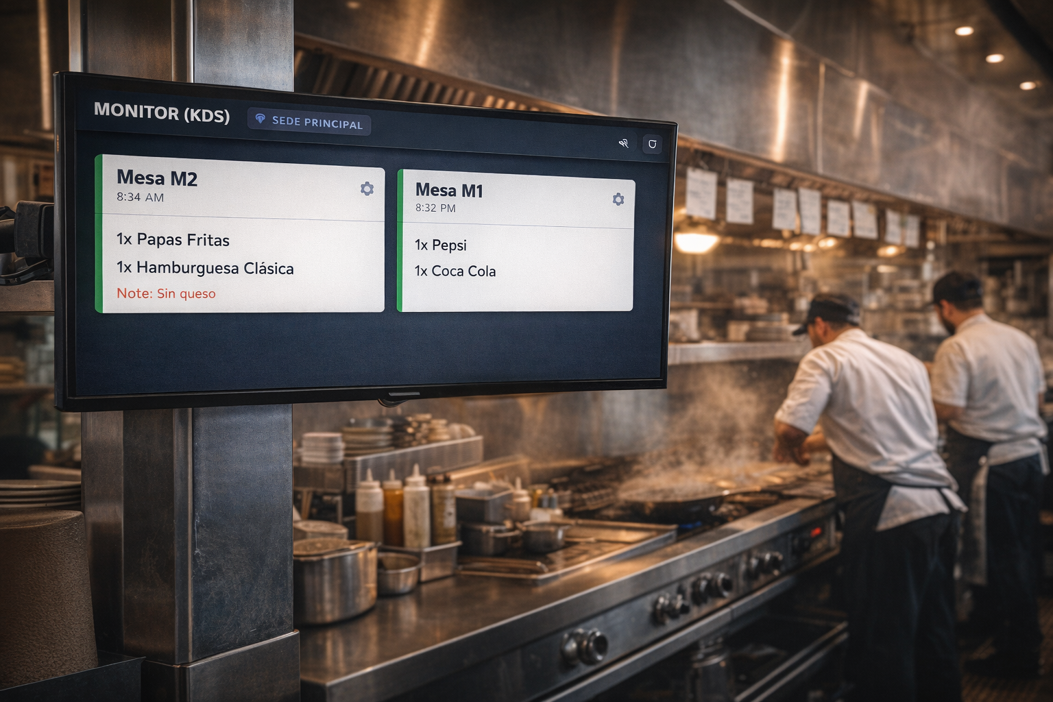 Sistema KDS para Cocina - Software de Gestión de Pedidos para Restaurantes