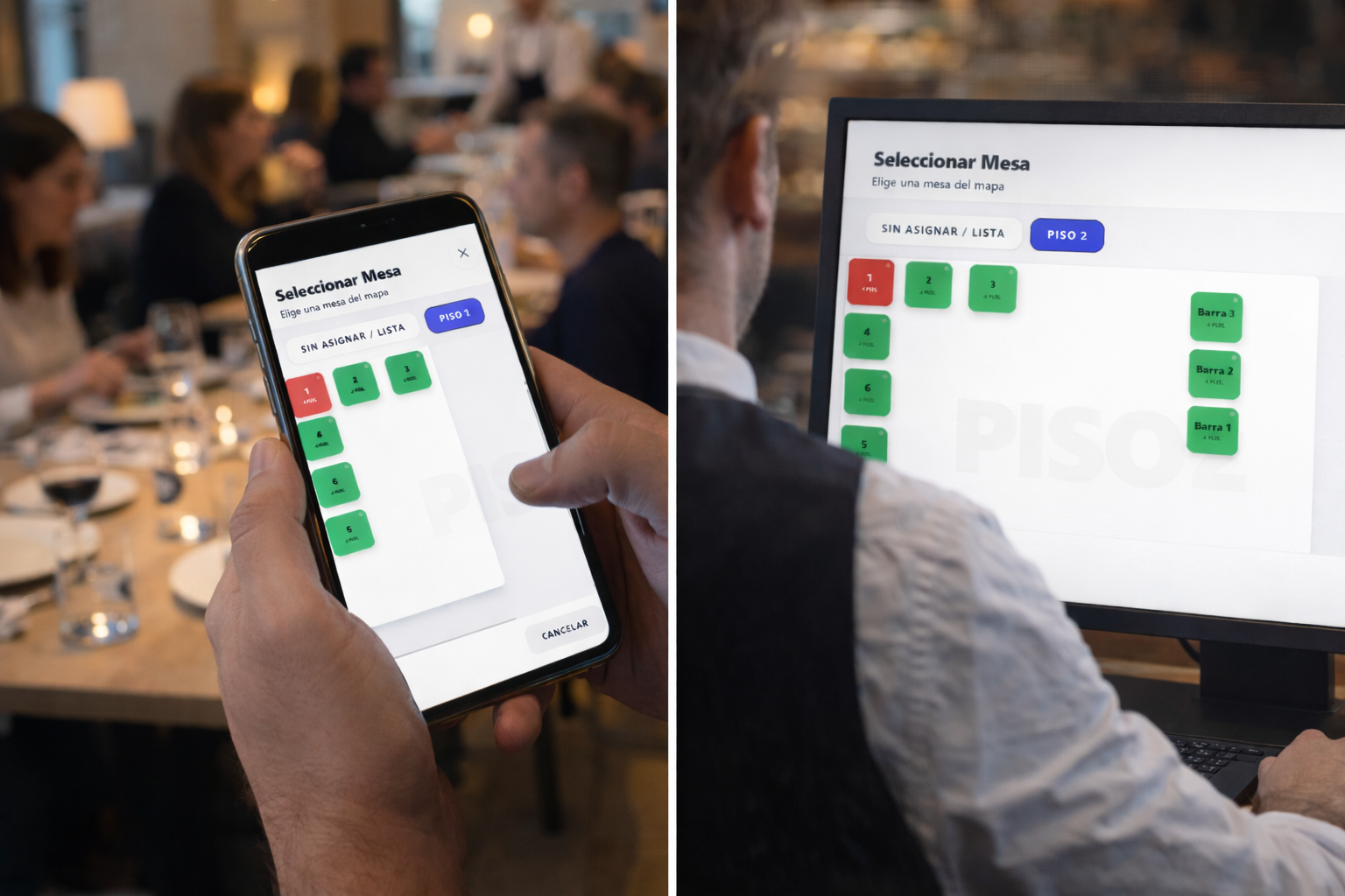 Gestión de Mesas y Pisos - Software POS para Restaurantes Colombia