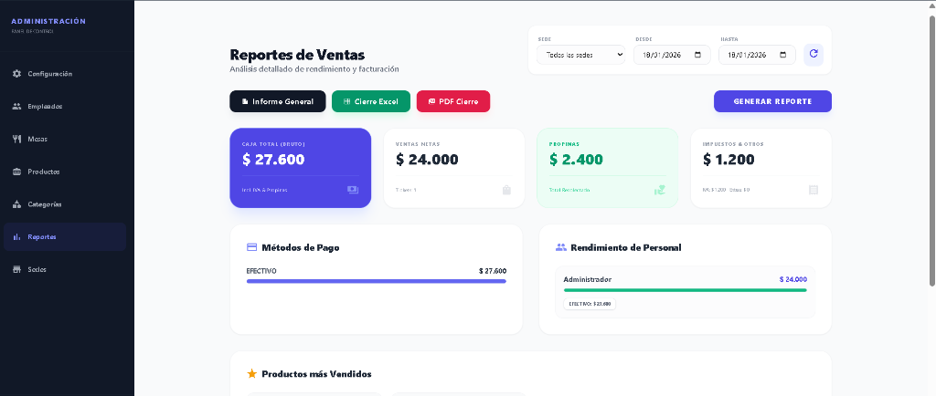 Sistema POS Gestro - Software de Punto de Venta para Restaurantes en Colombia